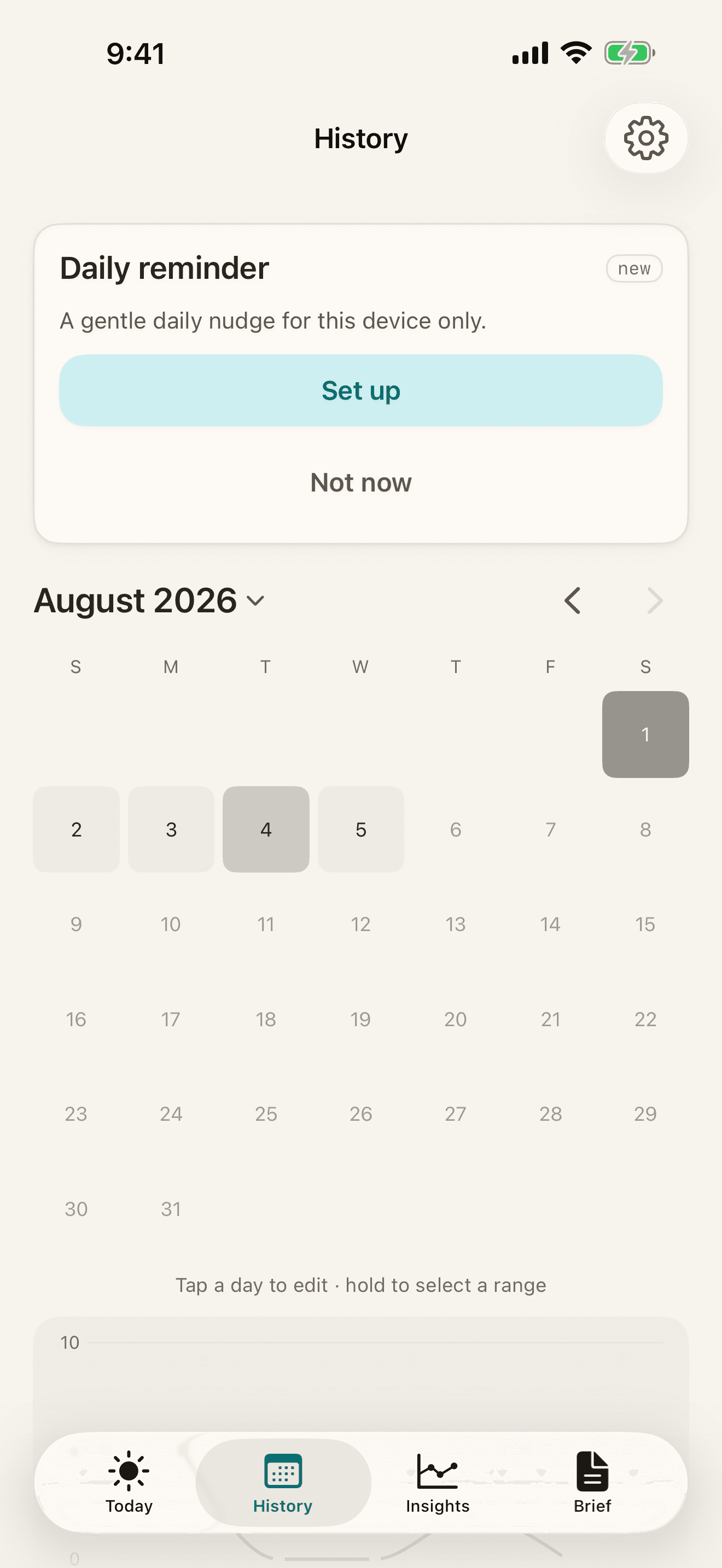 A date range that tells a story